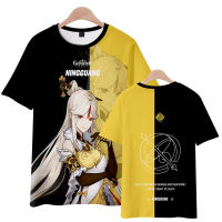 Genshin Impact Anime Surrounding Short-sleeved T-shirt Mens Women Short T