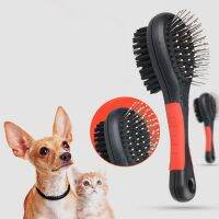 Pet Pet Black Double Sided Bath Brush Dog Cat Comb Pet Faces Fur Grooming Tool For Long &amp; Short Hair Dogs Puppy 2 Sizes Brushes  Combs