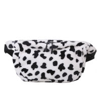 Girly Cute Cow Plush Small Bag Female Student Messenger Bag Soft Girl Shoulder Bag