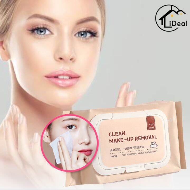 100 sheet Makeup Remover Cleansing Wipes Tissues makeup removal 卸妆巾 卸妆水 ...