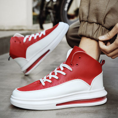 New Men Classic Sneakers 2022 nd White Red Mens Leather High Top Sneakers Superstar Couple Designer Shoes Men Platform Shoes