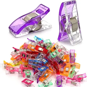 10/50pcs Colorful Sewing Clips Multipurpose Sewing Quilting Clips for Fabric  Crafting Clamps Binding Clips Plastic