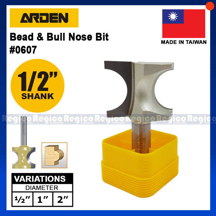 Yonico Bullnose Bead 1/2 In. Bead 1/4 In. Shank Carbide Tipped Router Bit 13193q - The Home Depot - Foto 7