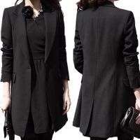 ZANZEA Plus Size Formal Button Solid Work Long Coat