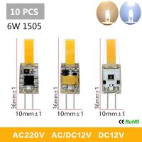 [HOT MAKXJWIGO 542] 10ชิ้น G4หลอดไฟ LED 3/5/6/8/12W หลอดไฟ LED DC 12โวลต์ AC DC 12โวลต์ AC 220โวลต์สปอตไลโคมระย้าแสง