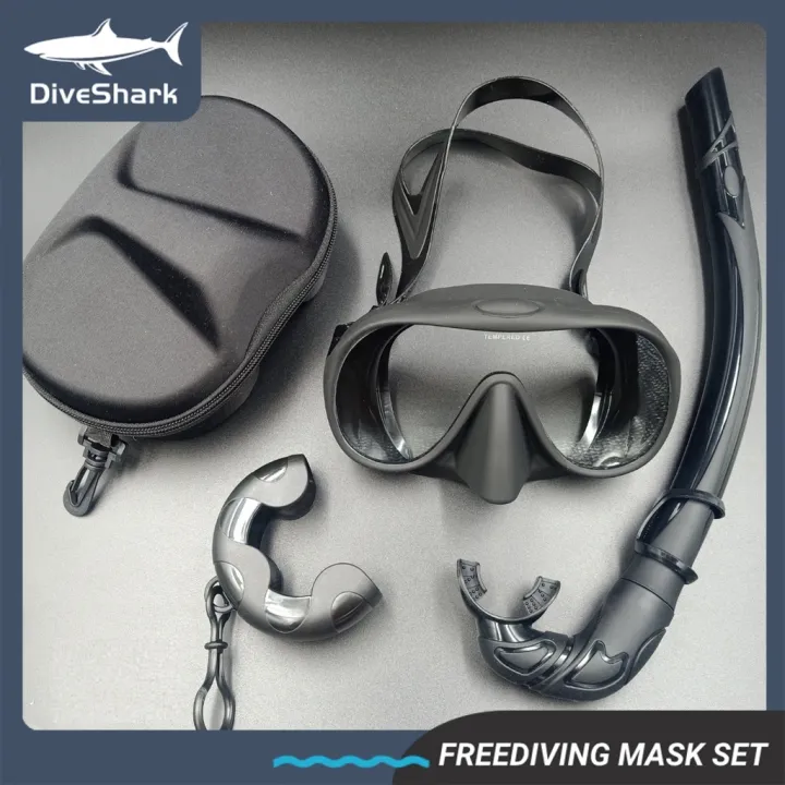 DiveShark Frameless Liquid Silicone Tempered Glass Freediving with J ...