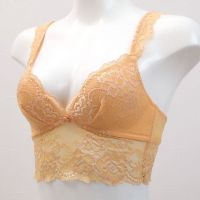 Annebra บราเสริมทรง ไร้โครง เสริมฟองน้ำ Wireless Mold Bra รุ่น AB1-556 สีเหลือง