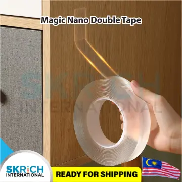 Nano magic tape double sided tape transparent no trace reusable waterproof adhesive  tape cleanable