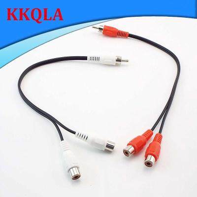 QKKQLA 3.5Mm Stereo Audio Male Jack To 2 Rca Female Socket To Headphone 3.5 Y Adapter Cable Audio Cables