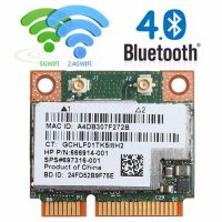 【Free-delivery】 Dual Band 2.4 + 5G 300M 802.11a /B/g/n WiFi บลูทูธ4.0ไร้สาย Half Mini การ์ด PCI-E สำหรับ BCM943228HMB SPS 718451-001