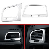 For Volkswagen Golf 7 MK7 LHD ABS Chrome Car Front Air Condition Outlet Cover Trim Auto Essories Car Styling 2Pcs