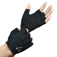 hotx【DT】 Cycling Gloves Men Dot Half