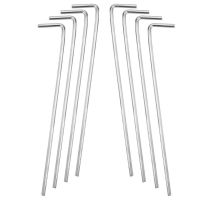 【hot】☫  8pcs/Lot 16cm Tent Pegs Multipurpose Heavy Duty Camping Gazebo Tarpaulin Hooks Ground Stakes Accessories