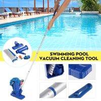 Mini Swimming Pool Jet Vacuum Cleaner Underwater with Brush Portable Pool Jet Vacuum Suction Head Kits for Above Ground Pool Blue