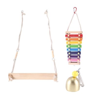 Chicken Swing Toys and Chicken Toys Xylophone, forPoultry Run Rooster Hens Chicks Pet Parrots Macaw Entertainment