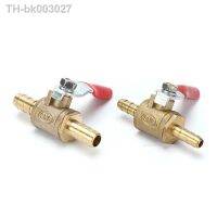 ❂卍 6mm-19mm Pneumatic Connector handle Hose Reducer Barb Inline Brass Water Oil Air Gas Fuel Line Shutoff Ball Valve Pipe Fittings