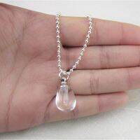 0.2ML Glass Bottle Pendant Necklace Perfume oil Keep Openable Small Necklaces Jewelry B065