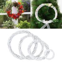 【YF】 10-40cm Iron Metal Wreath Hoop Rattan Garland Rings Wedding Garden