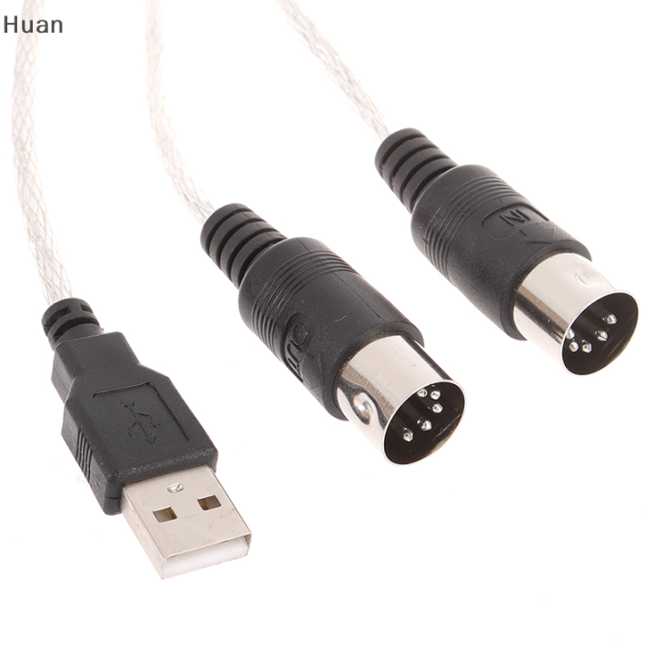 Huan USB INOUT MIDI Interface Cable Converter to PC Music Keyboard