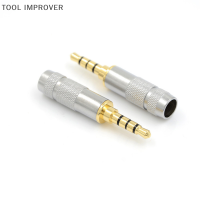 TOOL IMPROVER แฟชั่น4 POLE 3.5MM STEREO Headphone MALE PLUG JACK Audio solders CONNECTOR