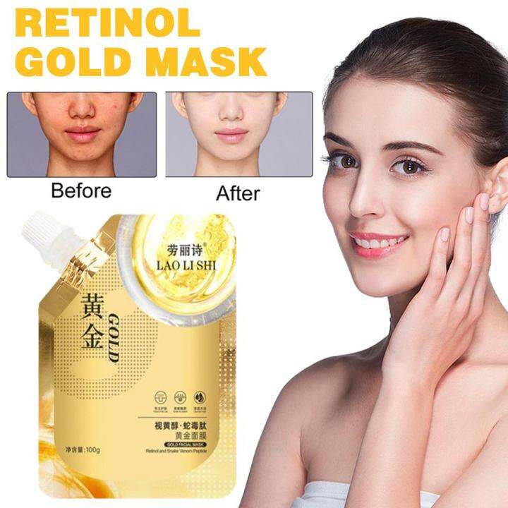 HOLD LIVE Retinol Gold Mask Retinol Snake Venom Gold Tightening Snake ...