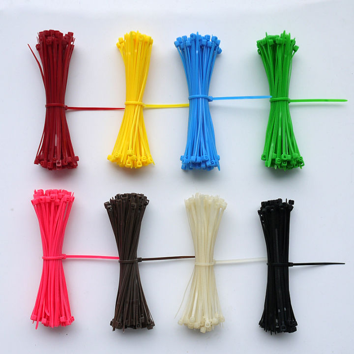 100-ชิ้น-self-locking-nylon-cable-ties-2-5x100-มิลลิเมตรพลาสติก-zip-tie-band-wire-binding-wrap-สายรัด-diy-สายยึด-organizer-yrrey