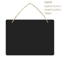 【YD】 Blackboard Sign Hanging Board Chalkboard The Wall Message Wood Livedecor Labels Signs Display Small Doubledecorate Sided