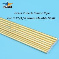 RC 3.17/4/4.76Mm Barca Tubo Di Ottone Albero Manica + Tubo Di Plastica ต่อ3.17/4/4.76Mm 3/16 Albero Flessibile Cavo A Flessione Alxe