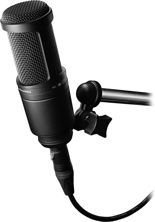 audio-technica-at2020-cardioid-condenser-studio-xlr-microphone-ideal-for-project-home-studio-applications-black-at2020-microphone