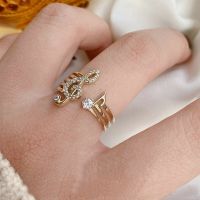 New Design Women Rings Zircon Musical Note Ring Adjustable Opening Charms Finger Rings Unisex Birthday Gift Accessories