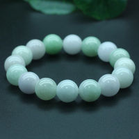 Natural Jade Emerald 13mm Bead Elastic Bracelet Adjustable Bangle Charm Jewellery Fashion Accessories Hand-Carved Woman Amulet