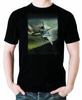 เสื้อยืดแขนลำลองขาสั้น F15 Eagle-Mach Loop ธีมการบินฤดูร้อน2023คุณภาพสูง