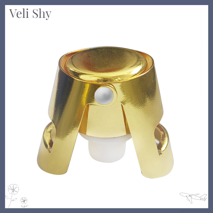 veli-shy-เครื่องหมวกแชมเปญไวน์304จุกแชมเปญสแตนเลส-ใหม่เครื่องถือจุกคอร์กแบบพกพาหมวกแชมเปญไวน์อัดลมไวน์