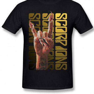 German Heavy Rock Band Scorpions Sting In The l T Shirt For Men Short Sleeve Cotton Plus Size Custom Tee XS-4XL-5XL-6XL