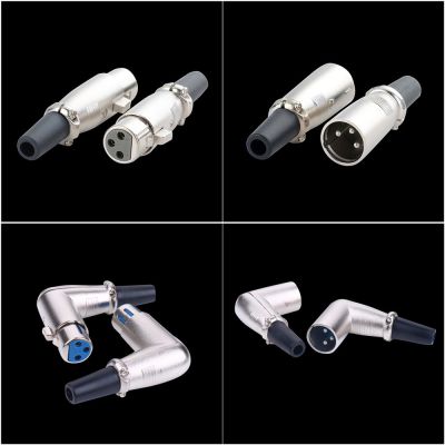 1pcs Metal XLR 3Pin Male Female Jack Plug Solder Adapter Connector for Music Desk Speaker Audio Microphone Mic Cable Terminals