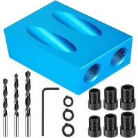 【DT】hot！ New Hole Jig 15 Guide Set Woodworking Oblique Locator Bits Carpentry Tools