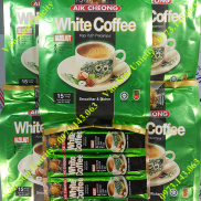 05 bịch Cà phê trắng vị Hạt Phỉ Hazelnut Aik Cheong 600g 15 gói dài 40g