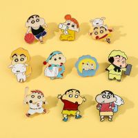 Crayon Shin-chan 짱구 Style Anime Brooch Cosplay Button Pin Denim Jackets Brooches Badge Kawaii Jewelry Accessories Gifts