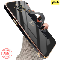 นาโนเคสสำหรับ Xiaomi ชุบโลหะด้วยไฟฟ้าแบบนิ่ม X3โปร X3เอ็นเอฟซี X3พร้อมสายคล้องหัวใจแห่งความรักที่น่ารักฝาหลังป้องกันการตก