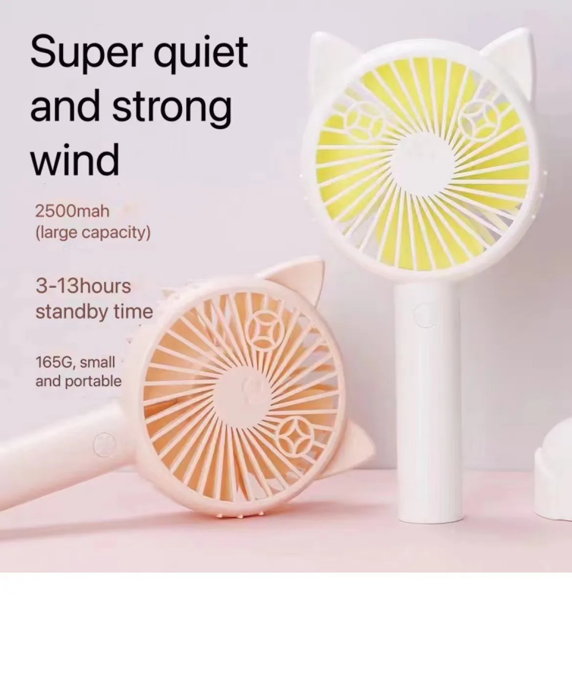 Children's Wristband Watch Fan Usb Cartoon Small Desktop Mini Student