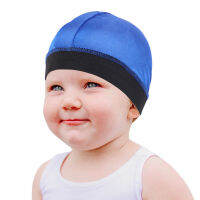 【2023】Kids Silky Dome Wave Cap Solid Color With Elastic Band Baby Heaear Bonnet Wig Cap Night Sleep Soft Headcover Hair Accessories