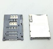 CW 10pcsSelf Push SIM 6P 1.8H Connectors for Tabelt PC Phone Card Slots