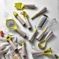 Multifunctional Kitchen ABS Gadget Egg Beater Cheese Grater Vegetable Separator Auxiliary Food Filter Screen Bottle Opener