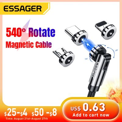 Chaunceybi Essager 540 Rotate Magnetic Cable Fast Charging Charger USB Type C Wire Cord iPhone