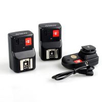 Andoer PT-04GY 4 Channels Wireless Remote Speedlite Flash Trigger 1 Transmitter And 2 Receivers For Canon Nikon Pentax Olympus