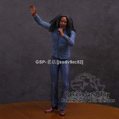 Bob Marley Music Legends ไมโครโฟนนักร้องจาไมก้า PVC ตุ๊กตาขยับแขนขาได้ของเล่นโมเดลของสะสม18Cm พร้อม Stockjssdv9ec82