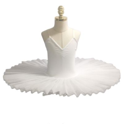 ♚♀♗ White Ballet Tutu Skirt Swan Lake Ballet Dress Childrens Performance Costume Kids Belly Dance Clothing Stage