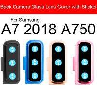 【ร้าน Annisoul 】สติกเกอร์ติดเลนส์กล้องด้วยด้านหลังสำหรับ Samsung Galaxy A7 2018 A750ชิ้นส่วนสำหรับซ่อมที่ยึดภาพกรอบกระจกกล้องถ่ายรูป