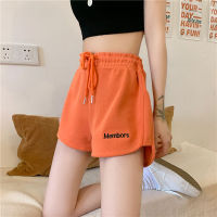 Womens high waist loose sports and leisure wide-leg shorts