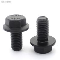 ♧۞ 10.9 Hexagonal Flange Bolts Flange Screws Hexagonal Belt Pad M6x12/16/20/25/30/35/40